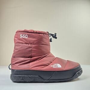 The North Face Womens Size 11 Nuptse Après Booties 550 Fill Down Canyon Dust